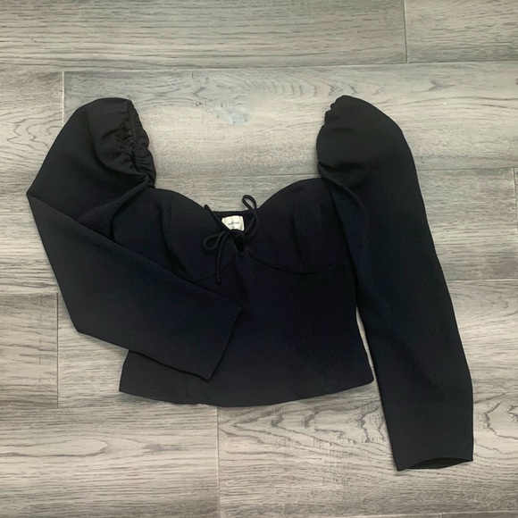 Aritzia Capulet Black bustier top - Picture 1 of 2